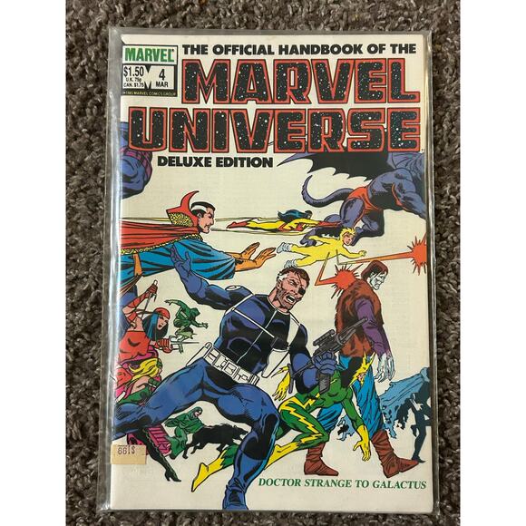 Official Handbook To The Marvel Universe #1, 2, 4, 5, 6 (1985 Marvel) Lot of 5 - Picture 6 of 9